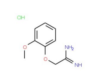2-(2-Methoxy-phenoxy)-acetamidine hydrochloride - chemical structure image