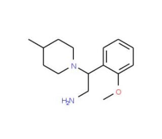2-(2-Methoxy-phenyl)-2-(4-methyl-piperidin-1-yl)-ethylamine - chemical structure image