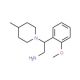 2-(2-Methoxy-phenyl)-2-(4-methyl-piperidin-1-yl)-ethylamine - chemical structure image