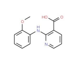 2-(2-Methoxy-phenylamino)-nicotinic acid - chemical structure image