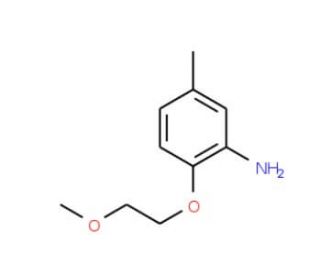 2-(2-Methoxyethoxy)-5-methylaniline - chemical structure image