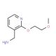 [2-(2-methoxyethoxy)pyridin-3-yl]methylamine - chemical structure image