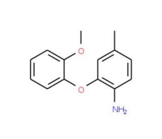 2-(2-Methoxyphenoxy)-4-methylaniline - chemical structure image