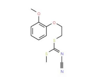 [2-(2-Methoxyphenoxy)ethyl]methyl-cyanocarbonimidodithioate - chemical structure image