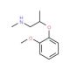2-(2-Methoxyphenoxy)-N-methyl-1-propanamine - chemical structure image