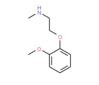 2-(2-Methoxyphenoxy)-N-methylethylamine (CAS 72955-82-9) - chemical structure image