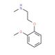 2-(2-Methoxyphenoxy)-N-methylethylamine (CAS 72955-82-9) - chemical structure image