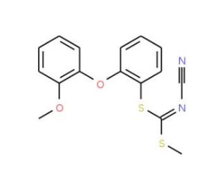 [2-(2-Methoxyphenoxy)phenyl]methyl-cyanocarbonimidodithioate - chemical structure image