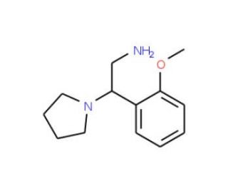 2-(2-methoxyphenyl)-2-pyrrolidin-1-ylethanamine - chemical structure image