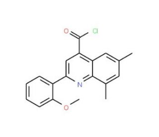 2-(2-methoxyphenyl)-6,8-dimethylquinoline-4-carbonyl chloride - chemical structure image