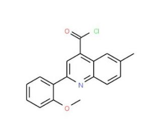 2-(2-methoxyphenyl)-6-methylquinoline-4-carbonyl chloride - chemical structure image