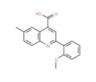 2-(2-Methoxyphenyl)-6-methylquinoline-4-carboxylic acid - chemical structure image