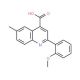 2-(2-Methoxyphenyl)-6-methylquinoline-4-carboxylic acid - chemical structure image