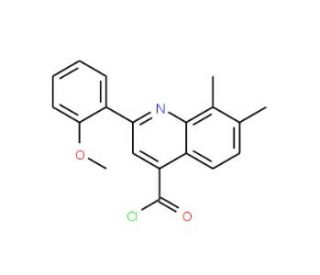 2-(2-methoxyphenyl)-7,8-dimethylquinoline-4-carbonyl chloride - chemical structure image