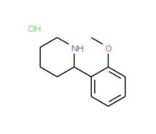 2-(2-Methoxyphenyl)piperidine hydrochloride - chemical structure image