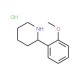 2-(2-Methoxyphenyl)piperidine hydrochloride - chemical structure image