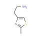 2-(2-methyl-1,3-thiazol-4-yl)ethanamine (CAS 165115-15-1) - chemical structure image