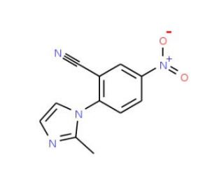 2-(2-Methyl-1H-imidazol-1-yl)-5-nitrobenzonitrile - chemical structure image