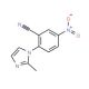 2-(2-Methyl-1H-imidazol-1-yl)-5-nitrobenzonitrile - chemical structure image