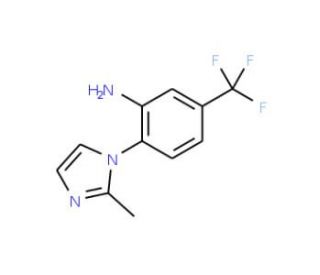 2-(2-Methyl-1H-imidazol-1-yl)-5-(trifluoromethyl)aniline (CAS 380196-44-1) - chemical structure image
