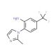 2-(2-Methyl-1H-imidazol-1-yl)-5-(trifluoromethyl)aniline (CAS 380196-44-1) - chemical structure image