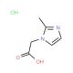 2-(2-methyl-1H-imidazol-1-yl)acetic acid hydrochloride - chemical structure image