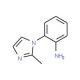 2-(2-Methyl-1H-imidazol-1-yl)aniline (CAS 26286-55-5) - chemical structure image