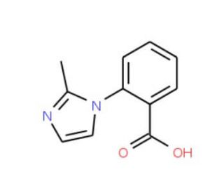 2-(2-Methyl-1H-imidazol-1-yl)benzoic acid (CAS 159589-71-6) - chemical structure image