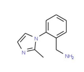 2-(2-Methyl-1H-imidazol-1-yl)benzylamine (CAS 876717-29-2) - chemical structure image