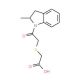 {[2-(2-Methyl-2,3-dihydro-1H-indol-1-yl)-2-oxoethyl]thio}acetic acid - chemical structure image