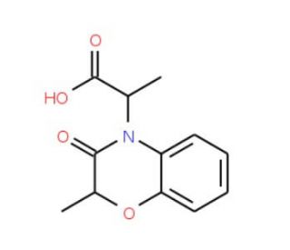 2-(2-Methyl-3-oxo-2,3-dihydro-benzo[1,4]oxazin-4-yl)-propionic acid - chemical structure image