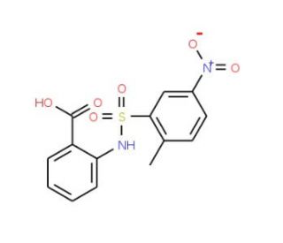 2-(2-Methyl-5-nitro-benzenesulfonylamino)-benzoic acid - chemical structure image