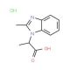 2-(2-Methyl-benzoimidazol-1-yl)-propionic acid hydrochloride - chemical structure image
