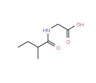 2-(2-methylbutanamido)acetic acid (CAS 52320-67-9) - chemical structure image