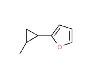 2-(2-methylcyclopropyl)furan - chemical structure image