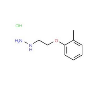 [2-(2-methylphenoxy)ethyl]hydrazine hydrochloride (CAS 46055-16-7) - chemical structure image