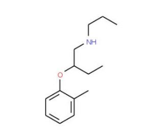 2-(2-Methylphenoxy)-N-propyl-1-butanamine - chemical structure image