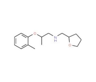 2-(2-Methylphenoxy)-N-(tetrahydro-2-furanylmethyl)-1-propanamine - chemical structure image