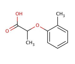 2-(2-methylphenoxy)propanoic acid (CAS 7345-21-3) - chemical structure image