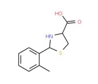 2-(2-Methylphenyl)-1,3-thiazolidine-4-carboxylic acid - chemical structure image