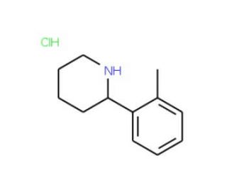 2-(2-Methylphenyl)piperidine hydrochloride - chemical structure image
