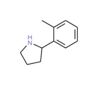 2-(2-Methylphenyl)pyrrolidine (CAS 129540-23-4) - chemical structure image