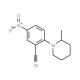 2-(2-Methylpiperidin-1-yl)-5-nitrobenzonitrile - chemical structure image