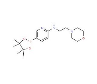2-(2-Morpholinoethylamino)pyridine-5-boronic acid, pinacol ester (CAS 943911-64-6) - chemical structure image