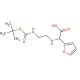 2-(2-N-Boc-aminoethylamino)-2-(2-furanyl)acetic acid (CAS 871125-85-8) - chemical structure image