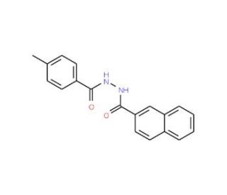 2-(2-Naphthoyl)-1-(p-toluoyl)hydrazine (CAS 83803-95-6) - chemical structure image
