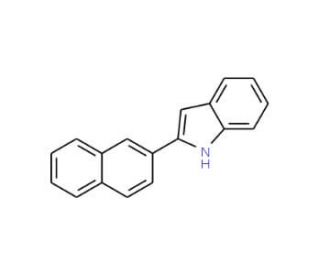 2-(2-Naphthyl)indole (CAS 23746-81-8) - chemical structure image