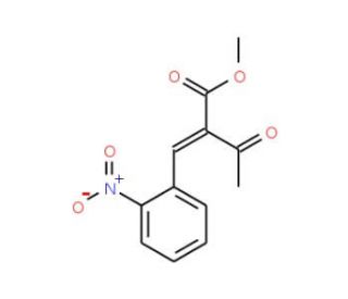 2-(2-Nitrobenzylidene)-3-oxobutanoic Acid, Methyl Ester (CAS 39562-27-1) - chemical structure image