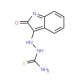 2-(2-Oxo-1,2-dihydro-3H-indol-3-yliden)-1-hydrazinecarbothioamide 的分子结构, CAS编号: 487-16-1 2-(2-Oxo-1,2-dihydro-3H-indol-3-yliden)-1-hydrazinecarbothioamide (CAS 487-16-1) - chemical structure image