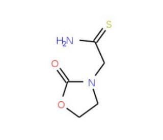 2-(2-oxo-1,3-oxazolidin-3-yl)ethanethioamide (CAS 172514-88-4) - chemical structure image